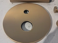 Regendoucheset, inbouw round, brushed gold - afbeelding 3 van  9