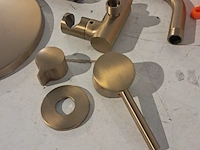 Regendoucheset, inbouw round, brushed gold - afbeelding 5 van  9