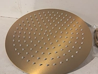 Regendoucheset, inbouw round, brushed gold - afbeelding 7 van  9