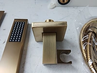 Regendoucheset met waterval, inbouw, geborsteld goud - afbeelding 5 van  9