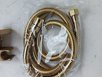 Regendoucheset met waterval, inbouw, geborsteld goud - afbeelding 6 van  9