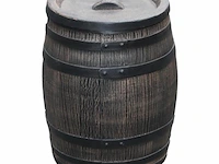 Regenton, houten look, incl. kraan, 50 liter