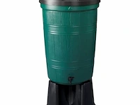 Regenton, incl. standaard & kraan, donkergroen, 200 liter - afbeelding 1 van  1
