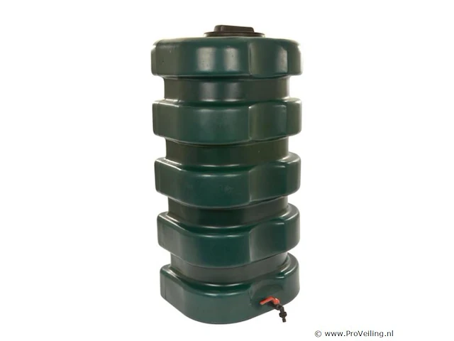 Regenton, pe, donkergroen, incl. kraan, 200 liter - afbeelding 1 van  5