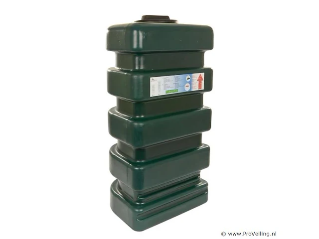 Regenton, pe, donkergroen, incl. kraan, 200 liter - afbeelding 2 van  5