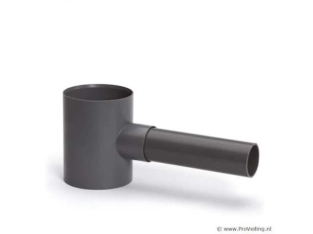 Regenton vulautomaat, pvc, grijs, 70/80 x 40 mm - afbeelding 1 van  1