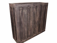 Regenton/bloembak, houten look, 1115 x 380 x 1100 mm, 300 liter - afbeelding 2 van  4