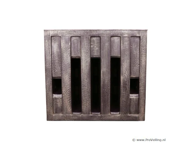 Regenton/bloembak, houten look, 1115 x 380 x 1100 mm, 300 liter - afbeelding 3 van  4
