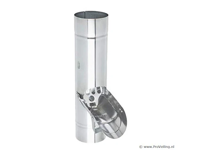 Regentonklep incl. rooster, zink, mof x spie, l = 400 mm, 80 mm - afbeelding 1 van  1