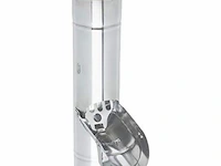 Regentonklep incl. rooster, zink, mof x spie, l = 400 mm, 80 mm - afbeelding 1 van  1
