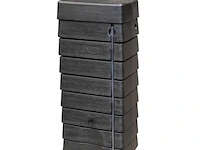 Regenton/muurtank, 276l, incl. kraan, deksel, peilslang, vulautomaat en bevestiging, zwart - afbeelding 2 van  2