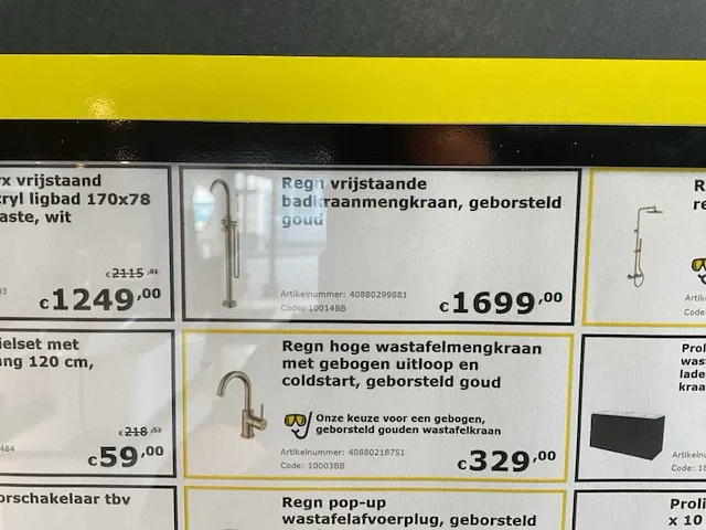 Regn vrijstaande badkraan - afbeelding 6 van  6
