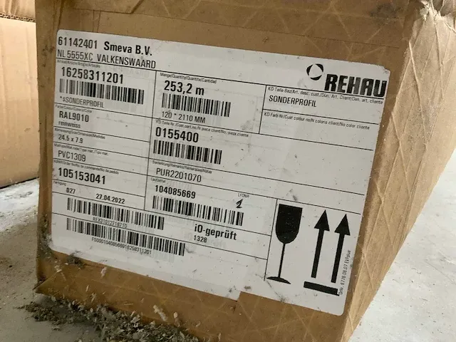 Rehau - ral 9010 - kunststof deurplinten (950x) - afbeelding 5 van  5