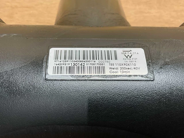 Rehau esm smartfuse pe100 elektrolas 90° t-koppeling (2x) - afbeelding 6 van  7