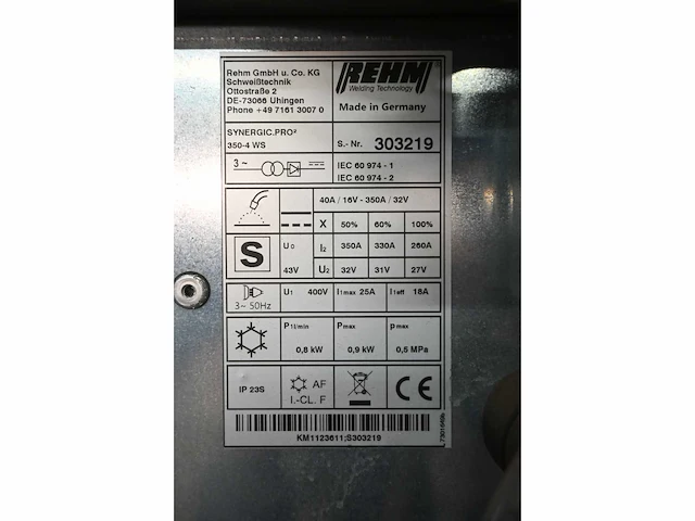 Rehm synergic pro 2-350-4 lasapparaat met draadaanvoer - afbeelding 5 van  6