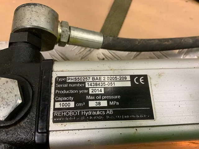Rehobot phs50257 bae 2 0205-209 hydraulische handpomp met cilinder set - afbeelding 4 van  16
