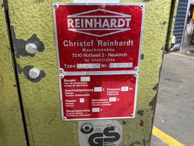Reinhardt - 1986 - rkp 160 - bladzaagmachine - afbeelding 5 van  13