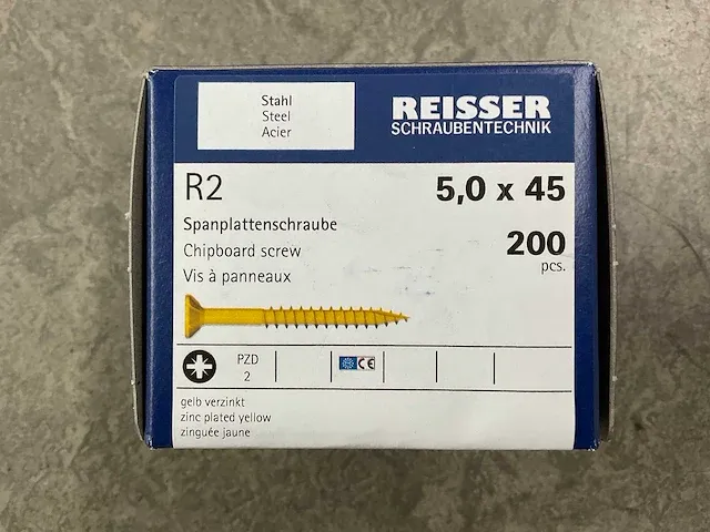 Reisser - spaanplaatschroef - ø5x45 mm (12x) - afbeelding 2 van  3