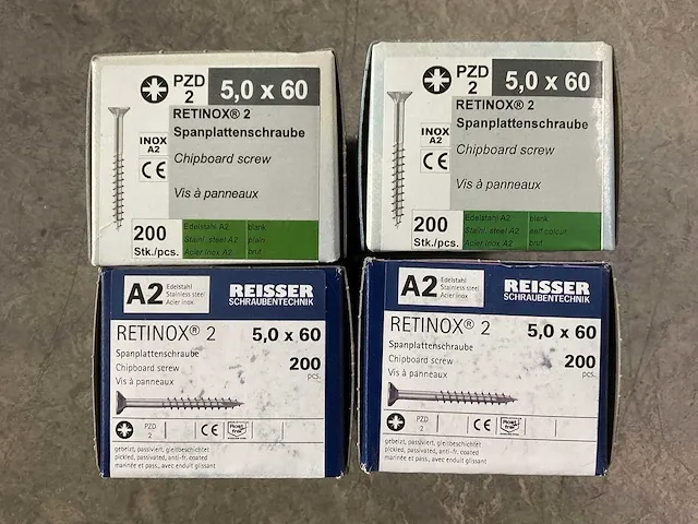 Reisser - spaanplaatschroef - diverse ø5 mm rvs - afbeelding 2 van  7