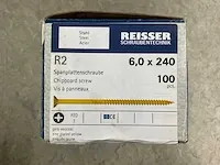 Reisser - spaanplaatschroef pz - ø6x240 mm (3x) - afbeelding 2 van  3