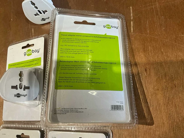 Reisstekker / adapter (5x) - afbeelding 3 van  3