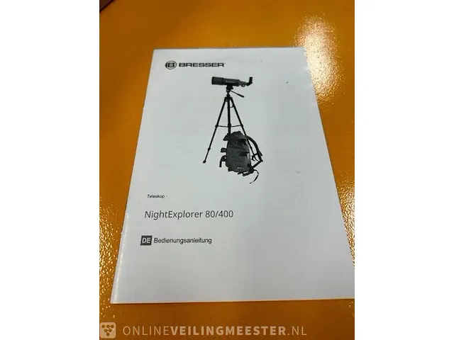 Reistelescoop met rugzak bresser, nightexplorer 80/400 - afbeelding 8 van  9