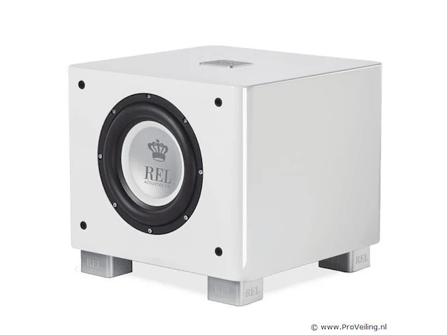 Rel subwoofer type t/zero mkiii - wit hoogglans - afbeelding 2 van  4
