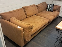 Relaxbank met lederlook bekleding