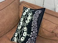 Relaxbank met lederlook bekleding - afbeelding 3 van  4