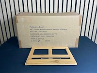 Relaxdays - bamboe hout - kookboekstandaard (120x) - afbeelding 2 van  6