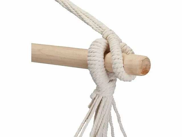 Relaxdays - grijs - hangstoel (15x) - afbeelding 2 van  5