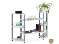 Relaxdays 10025963 wandkast met 8 niveaus (5x) - afbeelding 1 van  8