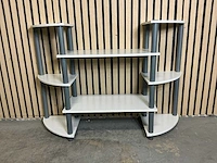 Relaxdays 10025963 wandkast met 8 niveaus (5x) - afbeelding 6 van  8