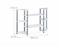 Relaxdays 10025963 wandkast met 8 niveaus (5x) - afbeelding 8 van  8