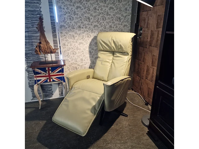 Relaxfauteuil chesterfield, ennis , creme - afbeelding 2 van  8
