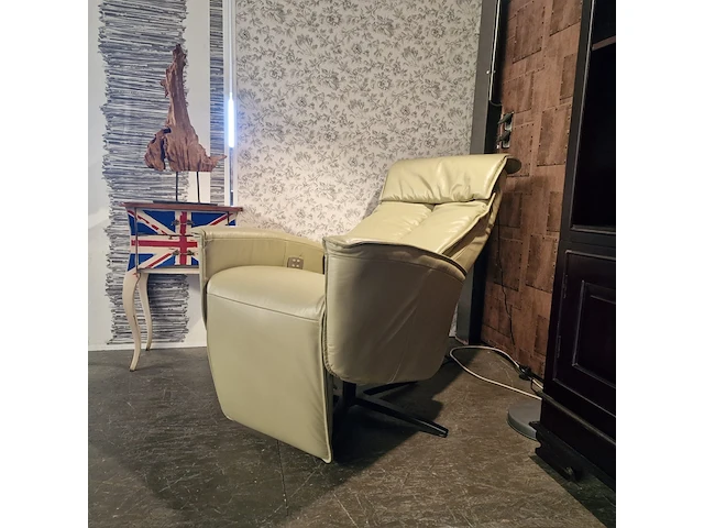 Relaxfauteuil chesterfield, ennis , creme - afbeelding 3 van  8