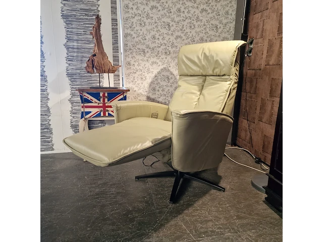 Relaxfauteuil chesterfield, ennis , creme - afbeelding 6 van  8