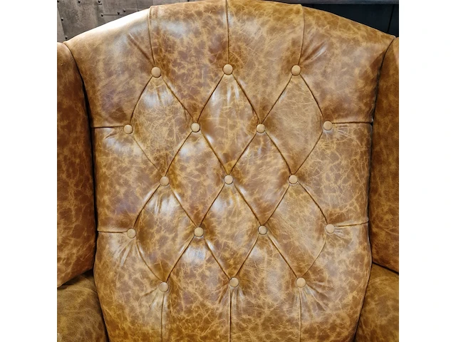 Relaxfauteuil chesterfield, lazychester , bruin - afbeelding 8 van  8