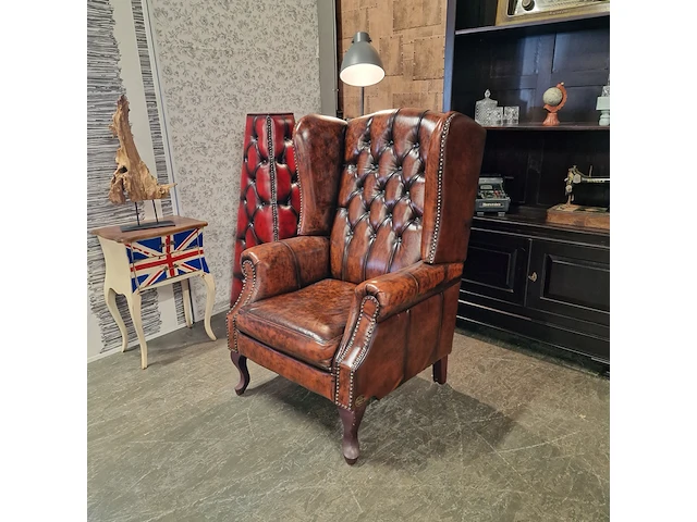 Relaxfauteuil chesterfield, lazychester, bruin - afbeelding 3 van  5
