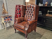 Relaxfauteuil chesterfield, lazychester, bruin - afbeelding 3 van  5