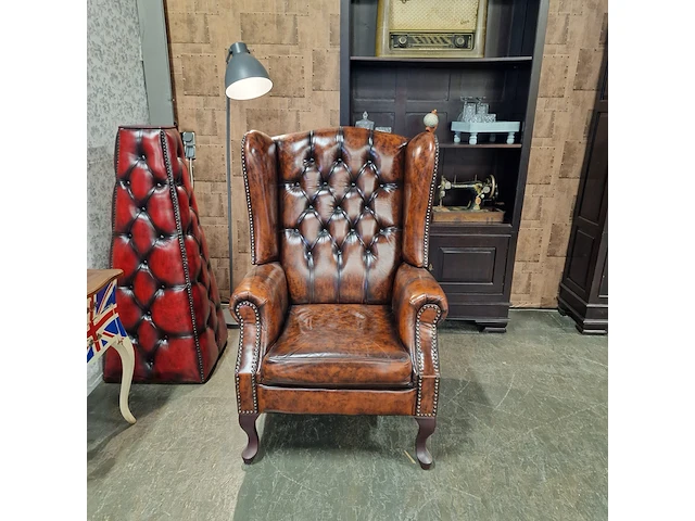 Relaxfauteuil chesterfield, lazychester, bruin - afbeelding 4 van  5