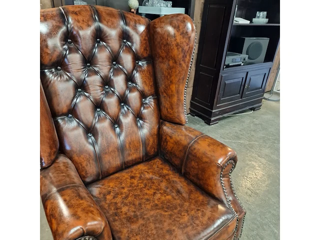 Relaxfauteuil chesterfield, lazychester, bruin - afbeelding 5 van  5