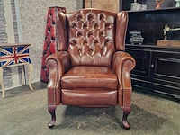 Relaxfauteuil chesterfield, lazychester , cognac