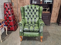 Relaxfauteuil chesterfield, lazychester , groen