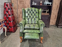 Relaxfauteuil chesterfield, lazychester , groen - afbeelding 3 van  7