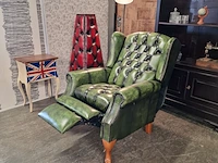 Relaxfauteuil chesterfield, lazychester , groen - afbeelding 4 van  7