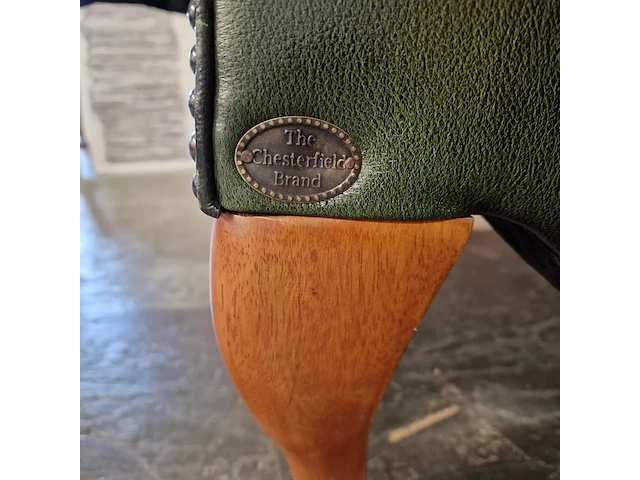 Relaxfauteuil chesterfield, lazychester , groen - afbeelding 5 van  7