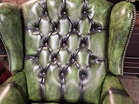 Relaxfauteuil chesterfield, lazychester , groen - afbeelding 6 van  7