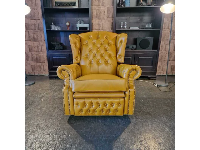 Relaxfauteuil chesterfield, tremblay, geel - afbeelding 1 van  6