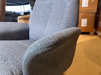 Relaxfauteuil, grijs stof, manueel verstelbaar - afbeelding 4 van  5